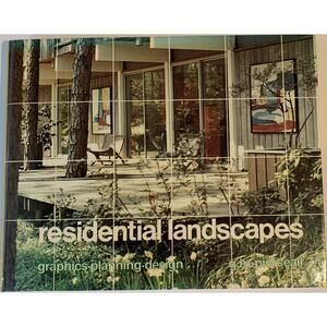 residential landscapes: graphics planning design by g m pierceall hardcover book